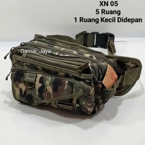 Tas Pinggang Kanvas Army