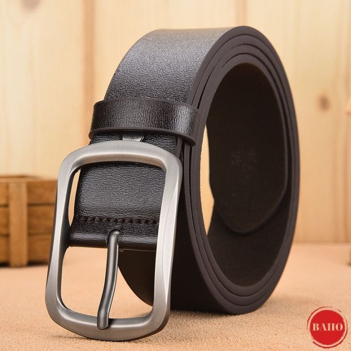 ( Da Tốt ) Thắt Lưng Nam Dây Nịt Nam Dây Da Khóa Lỗ Cao Cấp Cho Nam