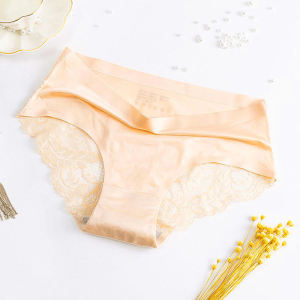 WOMEN FASHION SeemLess Lace Panty Ice Silky Comfy Lady Panties