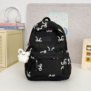 Fresh and cute student backpack new cartoon school bag high aesthetic appeal versatile large-capacity backpack for girls in middle and high school