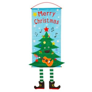 Quivlox Xmas Banner Flag Christmas Hanging Flag Christmas Decoration For Home/Market