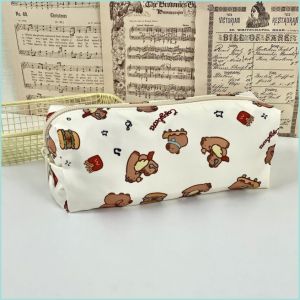Colorlady - Túi đựng bút Capybara bóp viết học sinh vải canvas dày khóa kéo mượt hộp bút 1 ngăn dễ thương