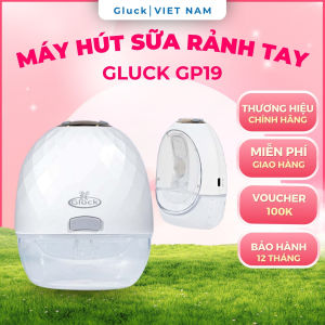 Máy hút sữa điện rảnh tay Gluck GP19 hợp pin dự phòng dung lượng lớn đủ dùng 24h cho 4 lần hút