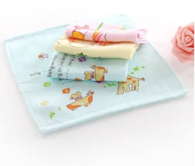ผ้าเช็ดหน้าเด็ก เนื้อผ้าสาลู 2 ชั้น ลายน่ารัก คละสี 3/6ผืน ขนาด30x30cm เบาบางสบาย ระบายอากาศได้ดี แห้งเร็ว ผ้าเช็ดหน้า พร้อมส่ง