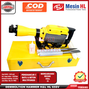 HL PRO 65 SV Mesin Jack Hammer Penghancur Beton Aspal Batu H&L