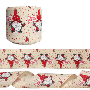 10M New DIY Christmas Imitation Linen Ribbon Decorations Xmas Tree Bow Ribbon Birthday Party Gift Box Strap