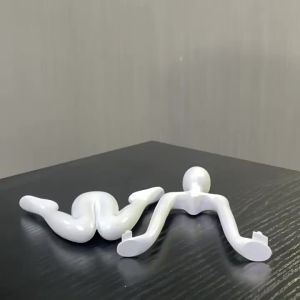 Subtle abstract characters thinkers plastic crafts cute small ornaments room decorations art living room ornaments
