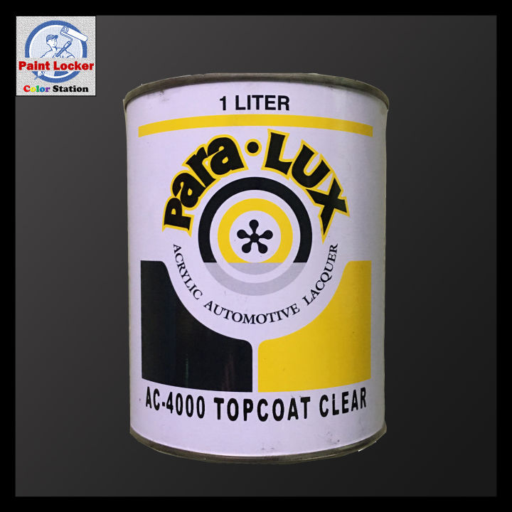 Paralux Acrylic Automotive Lacquer Topcoat Clear 1 Liter Lazada PH