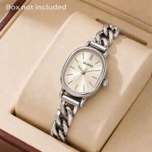 SQMETR Dây đồng hồ đính cương Đồng hồ thạch anh với dây đeo có thể điều chỉnh Đá pha lê Đồng hồ đeo tay nữ Đồng hồ hình vuông Phụ nữ Cô gái