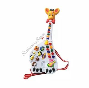 Mainan Edukasi Anak Gitar Model Jerapah Lagu dan Bunyi Suara Binatang