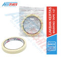 Lakban Kertas Untuk Cat Tembok Nachi 1/2 Inchi [12 mm/20 Yard/1 Roll] / Masking Tape Cat / Solatip Kertas / Isolasi Kertas / Selotip Kertas / Dabel Tip Kertas / Solasi Kertas / Solatif Kertas / Solasiban Kertas / Lakban Pembatas Cat. 