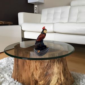 Asbak Dekoratif Kakatua Coklat Elegan Warna Cinnamon untuk Ruang Tamu