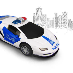 Electric 360 Rotation Police Car Vehicle with LED Music Kids Educational Toys for Children Gift Interesting Birthday Present
