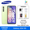 Samsung Galaxy A54 5G Smartphone Dual Sim 8GB + 128GB / 256GB Exynos 1380 6.4” FHD+ AMOLED Display 120Hz Refresh Rate 50MP Rear Camera 5000mAh Battery. 