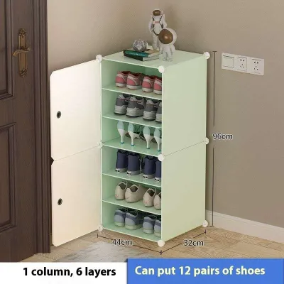 Simple Shoe Cabinet Dust-Proof Shoes Cabinet Plastic Small Shoe Cabinet Outdoor Multi-Layer Shoe Rack