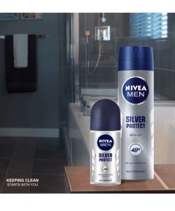 NIVEA Men Anti-Perspirant Deodorant 50mL – Silver Protect & Brightening