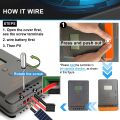 PowMr 30A Fast Charger MPPT Solar Charger Controller Support 12V 24V Battery Solar Panel Regulator 75V PV INPUT LCD Display Battery Charger. 