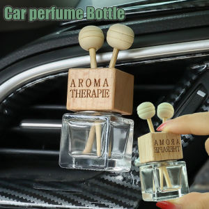 Car Air Vent Outlet Perfume Clip Vent Outlet Diffuser Empty Essential Oil Glass Perfume Vials Ornament with Wooden Caps