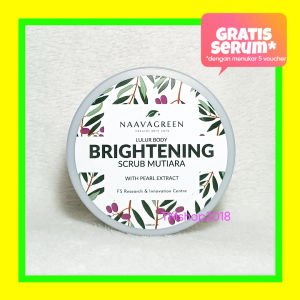 Naavagreen Lulur Body Brightening Body Scrub Mutiara 100 gram by dr Fredi Setyawan Skincare Original