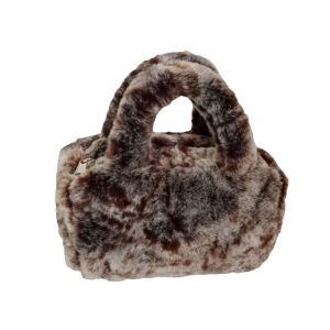 tas kosmetik tas bulu lembut korea taswanita terbaru tas tenteng