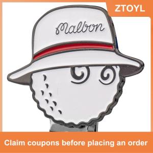 【ZTOYL】 1 pcs Mark Ball Golf Hat คลิปหมวกกอล์ฟแม่เหล็กพร้อมแม่เหล็กกอล์ฟใส่อุปกรณ์เสริม Golf MARKER Men Women