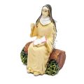 AnoSaiyo Saint Monica Statue Religious Altar Figurine of the Mother of Saint Augustine. 