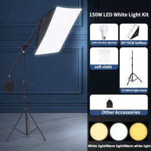 Lampu Studio Lighting Softbox Kit Light Lamp Bulb Mentol Terang Umbrella Tripod Shooting Soft Box 5500k Reflector Lights