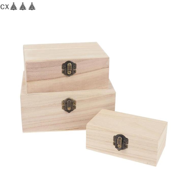 CX🎄💓💥 Bằng gỗ đa chức năng Trường hợp với nắp đồ trang sức lưu trữ ...