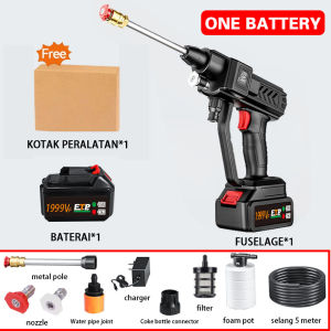 Pressure Washer 1999VF 2 Batteries Portable Car Machine Set Cordless Car Wash Spray Gun High Water Pump Sprayer
