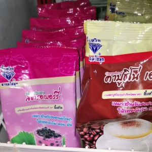 ผงกลิ่น ทุเรียน มนสด ขาเย็น เผือก แคนตาลูป สตอรเบอร์รี่ ชาเขียว หลากหลาย ขนาด120กรัม ตราอี้เหวิน