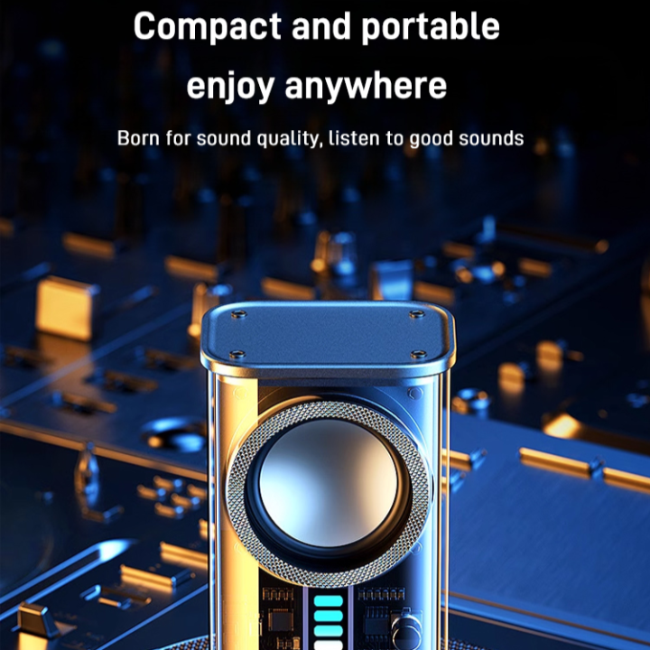 huowa Transparent Mecha Bluetooth Speaker Upgraded Version AI smart