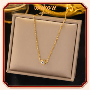 Saudi Gold 24k nasasangla pawnable necklace womens opal mini single diamond pendant luxury womens jewelry gift