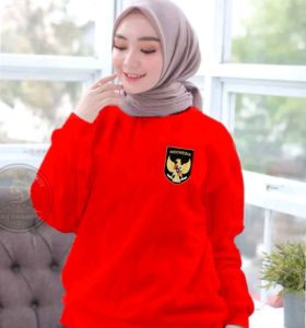 Sale Spesial Sweater Pria Wanita Garuda Pancasila New Kaos 17 Agustus Hut RI Sweter Dirgahayu Nkri