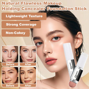 2-in-1 Foundation Stick Daily Makeup For Women/Foundation Cream/Color Changing/High Coverage/Long Lasting/Touch Up On-the-Go