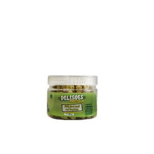 Delisoes snack bayi 8bulan snack mpasi tekstur puff kemasan toples 50gr tanpa bahan pengawet no MSG