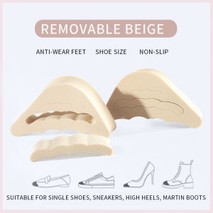 Ineoo 1 đôi bốt Tấm lót chân trước Giày cao gót phụ nữ đệm nửa đế giảm cỡ giày chèn Giày bảo hộ nhẹ tấm lót chân trước