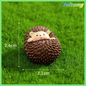 【feitong】🚕🚕【HOT SALE】 Mini Little HEDGEHOG trang trí phim hoạt hình động vật vi cảnh quan Dollhouse mô hình nội thất xe hơi trang trí máy tính để bàn nhà