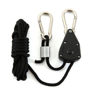 2m Tali Katrol Guyline Pulley Adjustable Plus Stoper Guyline Stopper Buckle Tenda Flysheet