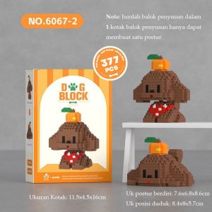 BETTIE Mini Bricks 3D Model Anak Anjing DIY Dog Building Susun Balok Mainan Edukatif Mainan Bricks