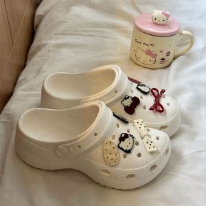 [Free Shipping] Cute KT Cloud Clog Sandals For Women Outdoor Slip-On Beach Shoes Home Slippers WomenS Closed-Toe Slippers
