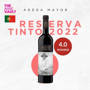 Adega Mayor Reserva Tinto 2022 red wine bottle with vintage label and 4.0 Vivino rating.