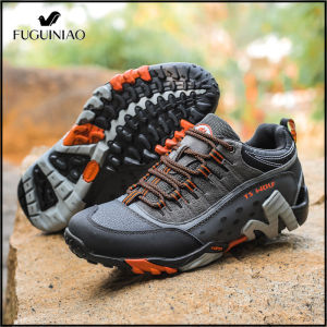 Fuguiniao รองเท้าเดินป่าแพลตฟอร์มใหม่รองเท้าผ้าใบกันลื่นสำหรับผู้ชายใส่กลางแจ้งกันน้ำระบายอากาศรองเท้ากีฬาเดินป่าคู่รองเท้าตั้งแคมป์สำหรับผู้ชาย (จัดส่งฟรี) 2022