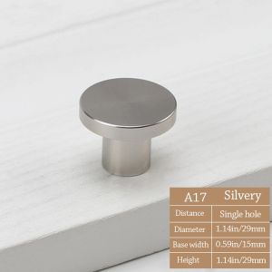 OWTWO กลมกลมๆ ลูกบิดลิ้นชักตู้ Knurled ทองสีทอง ที่จับประตูมือ ง่ายๆ การออกแบบหลุมเดียว มือจับประตูลิ้นชัก สำหรับบ้าน