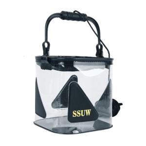 Multi-Functional EVA Fishing Bag Collapsible Camping Fishing Bucket Portable Fishing Water Pail Live Fish Lures Bucket