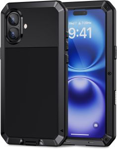 Heavy Duty Aluminum Metal Armor Phone Case Shockproof Protect Doom Cover For iPhone 16e 16 15 14 13 12 11 Pro Max XS XR 8 7 Plus