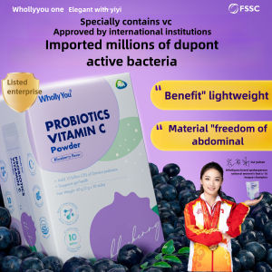 Probiotic 100 Billion Danisco Dupont Capsules for Gut Health with VC Blueberry Flavor for Women 30 Pieces