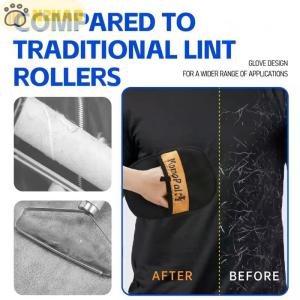 N2HAO ถุงมือขนสัตว์เลี้ยงแปรงขนแมวถุงมือกำจัดขนสัตว์เลี้ยงแบบแปรงคู่ไม่ไฟฟ้าสถิตอุปกรณ์ทำความสะอาดขนแมว