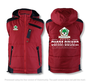 Rompi Body Vest Custom Golkak - Motif Logo Pilihan - One Size untuk Partai Pemilu