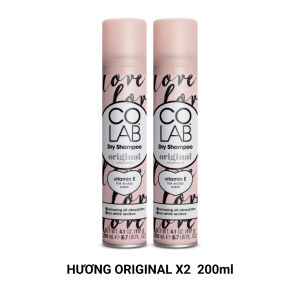 Dầu gội khô Colab Original (Hương nguyên bản) - Tóc sạch bồng bềnh vào nếp sau 5s 200ml