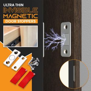 Cabinet Lock Magnet Punch Free Cabinet Magnet Stainless Steel Magnetic Catches Anti-Rust Door Closer
